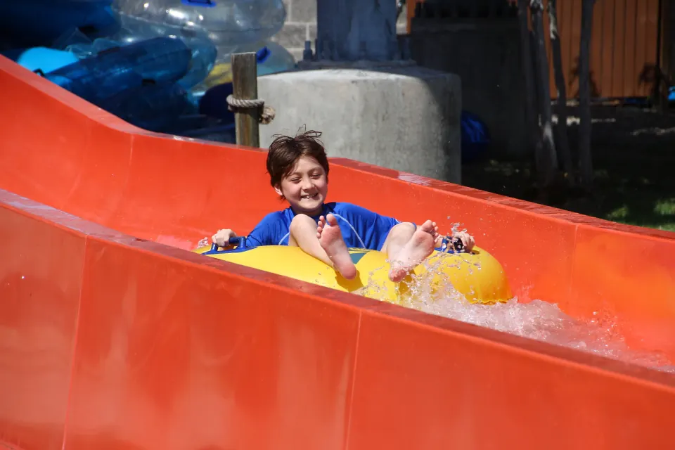 Kids enjoying a splash zone